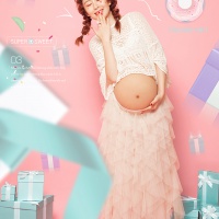 粉甜少女的梦_成都孕妈照