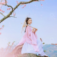 人面桃花相映红_成都儿童摄影