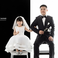 Black and white_成都亲子照