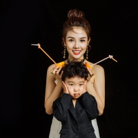 鲜甜母子照_成都亲子照_亲子馆