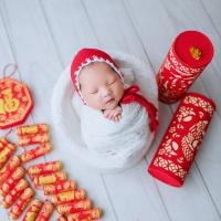 红火天使_成都宝宝新生儿照，满月照