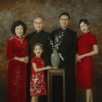 红红火火_成都亲子照；成都全家福照